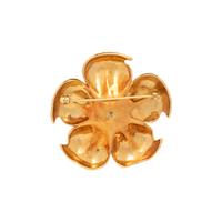 TIFFANY & CO., YELLOW GOLD FLOWER BROOCH