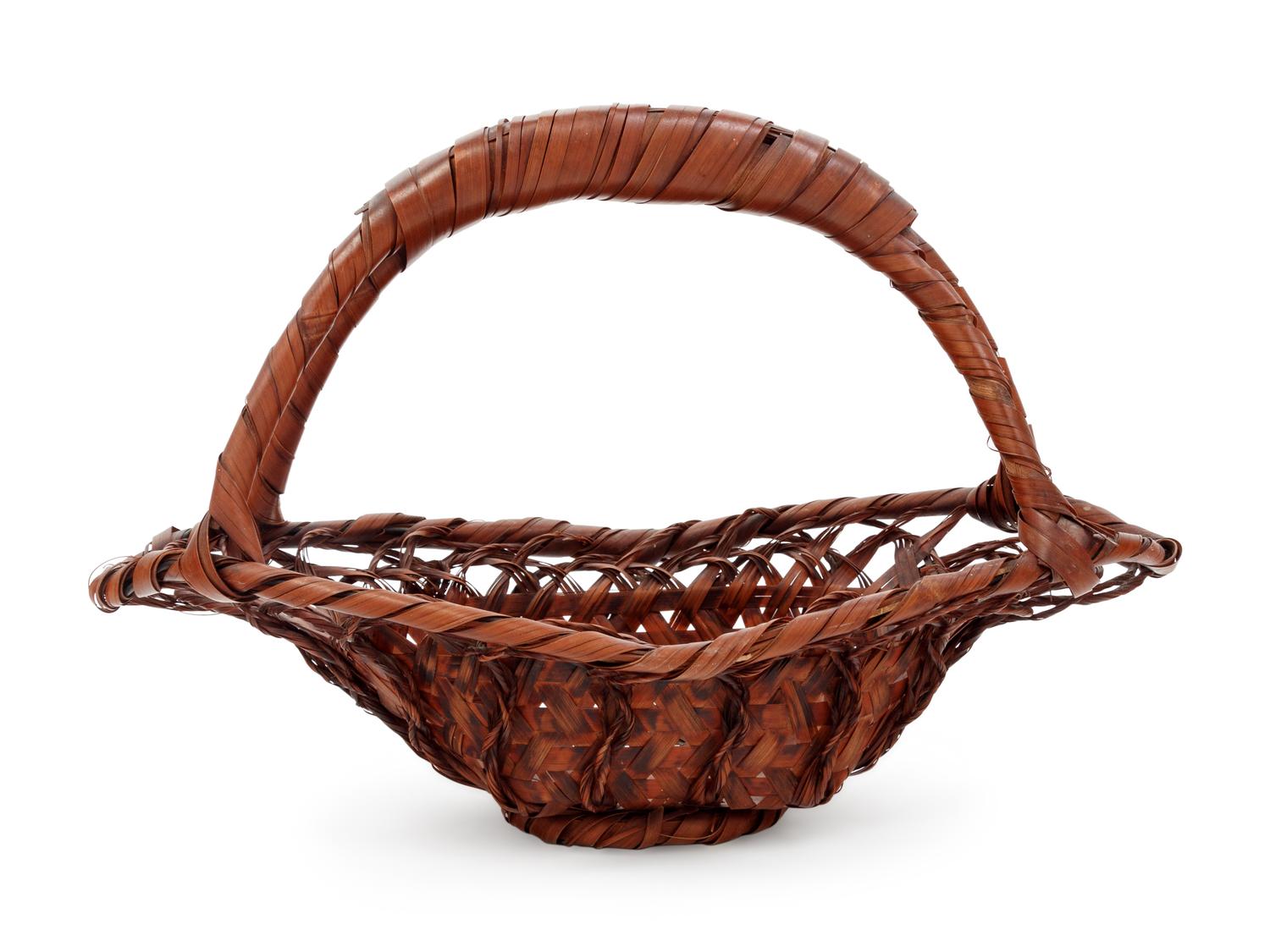 A Japanese Bamboo Flower Arranging Basket