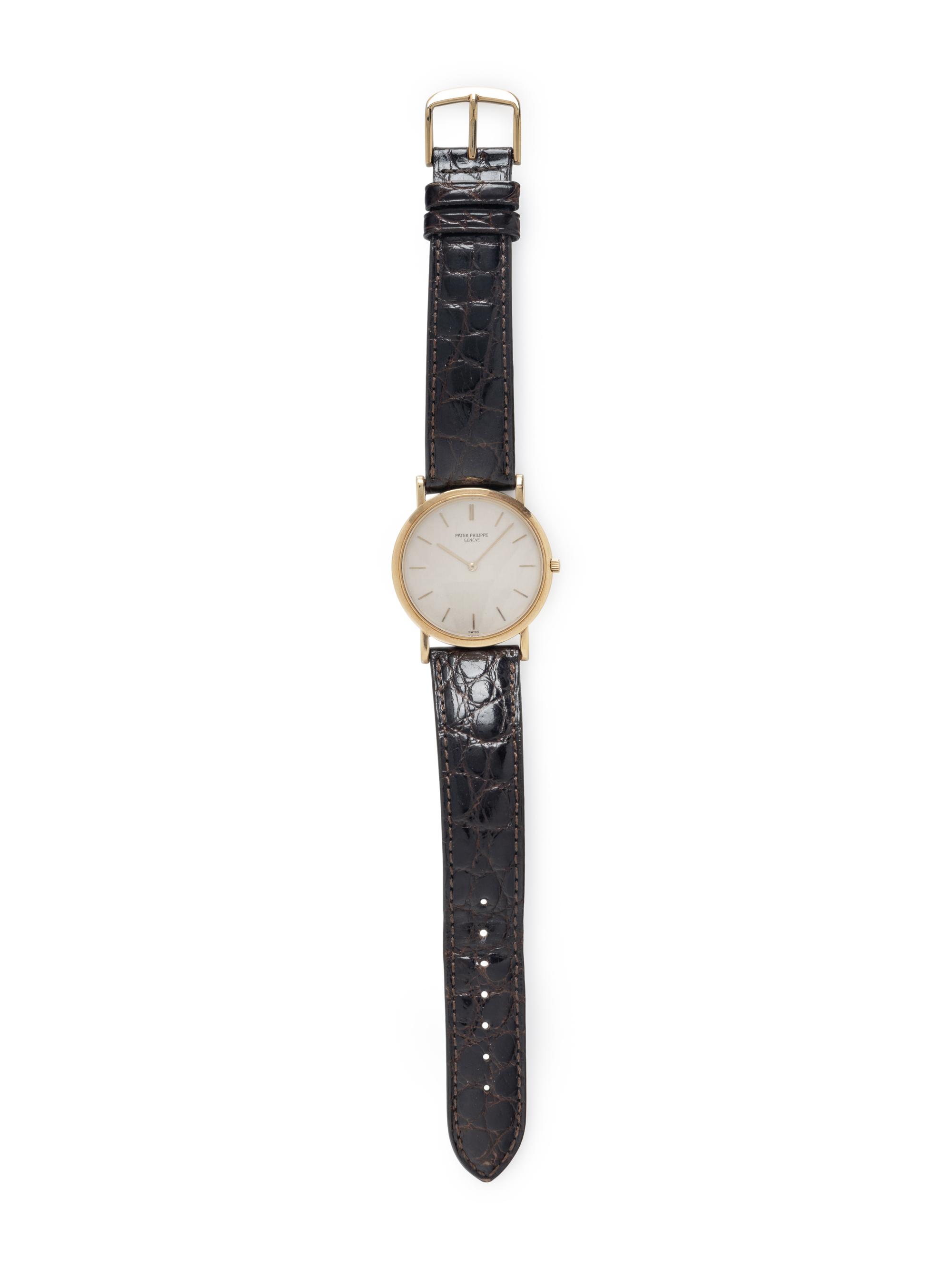 PATEK PHILIPPE, REF. 3520, 18K YELLOW GOLD VINTAGE 'CALATRAVA' WATCH