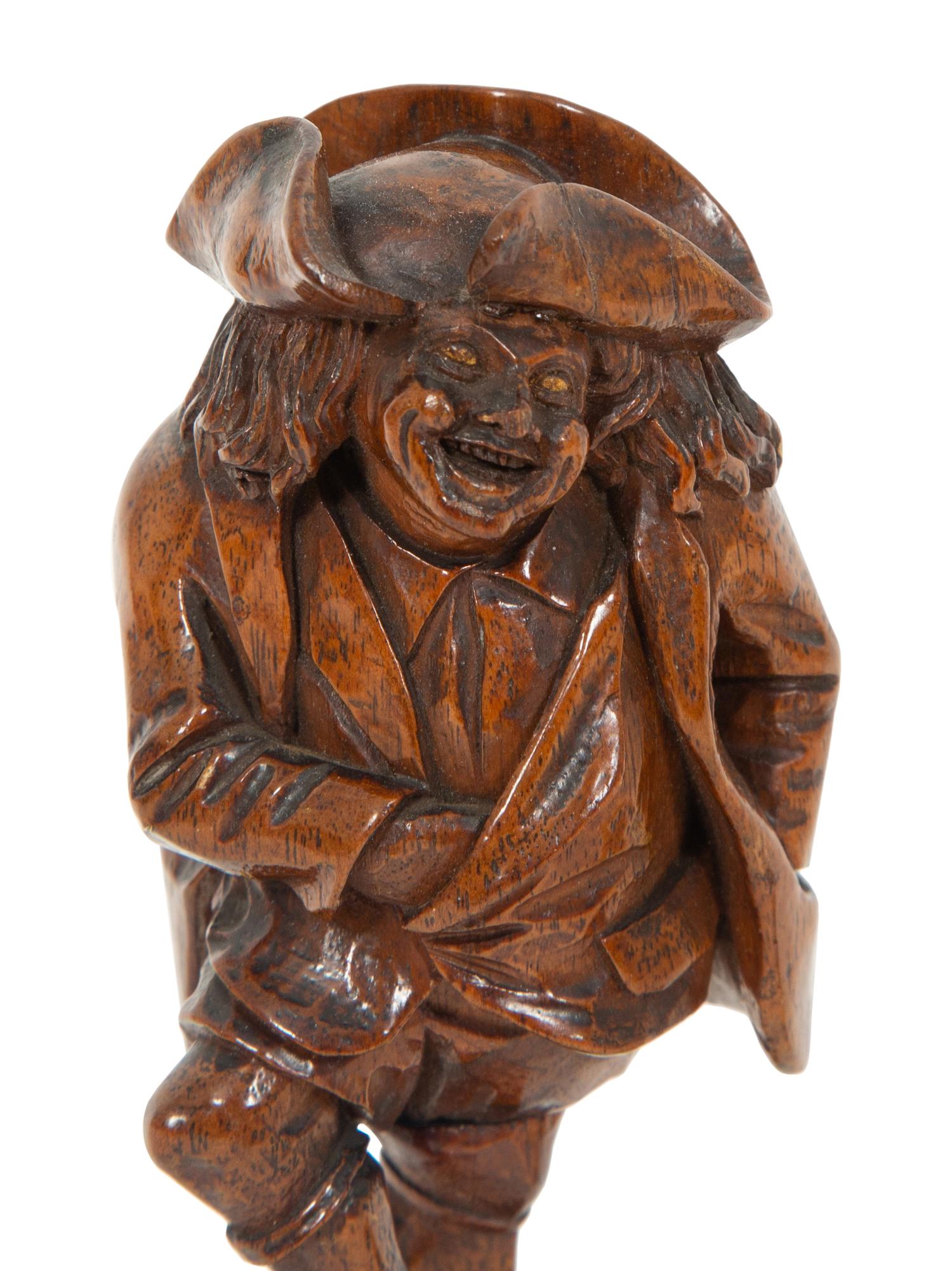 Two Continental Carved Nut Crackers