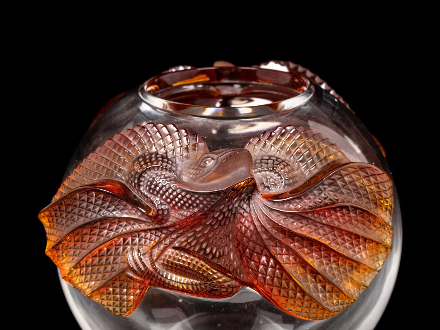 A Lalique Erimaki Vase