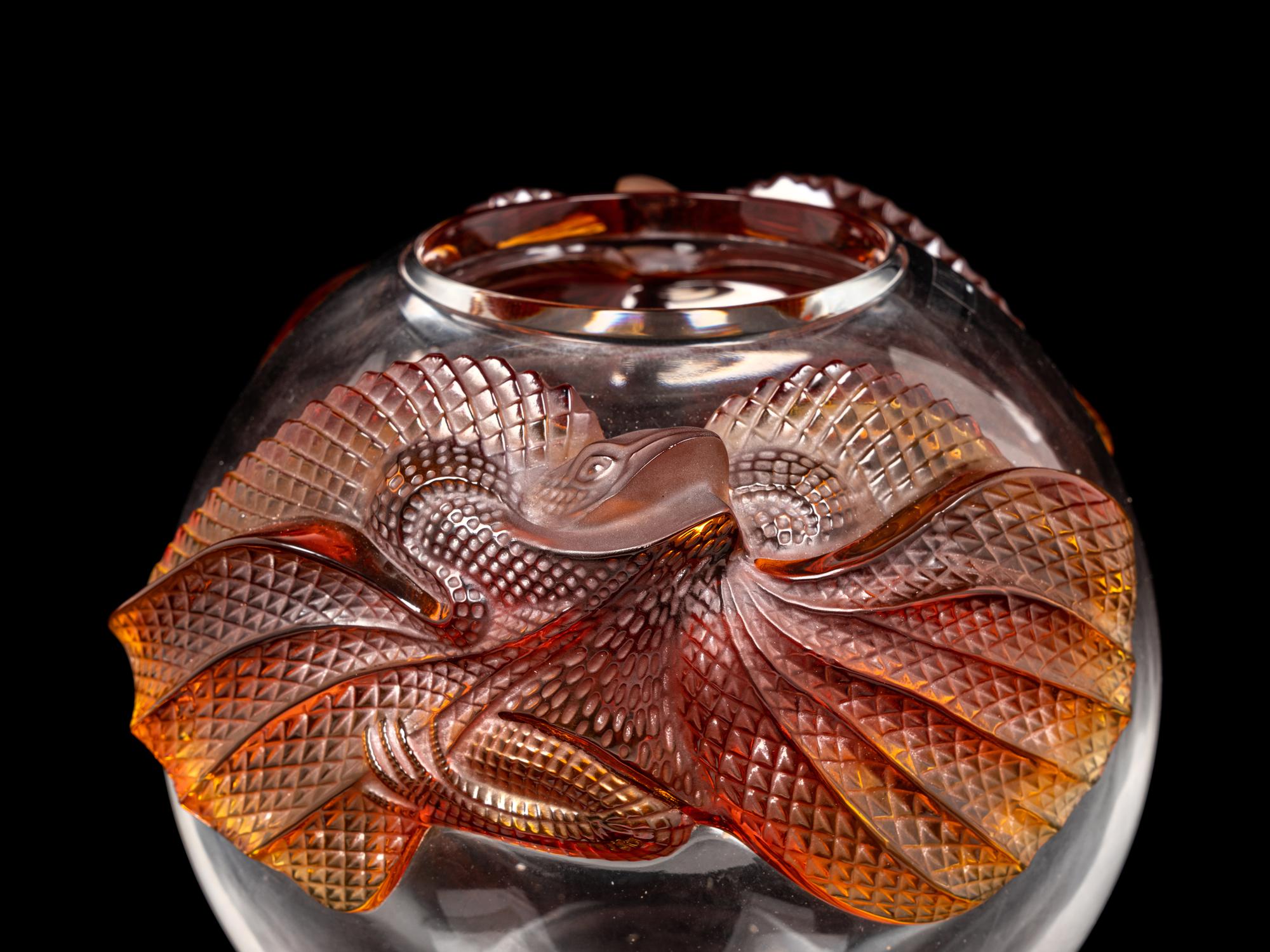 A Lalique Erimaki Vase