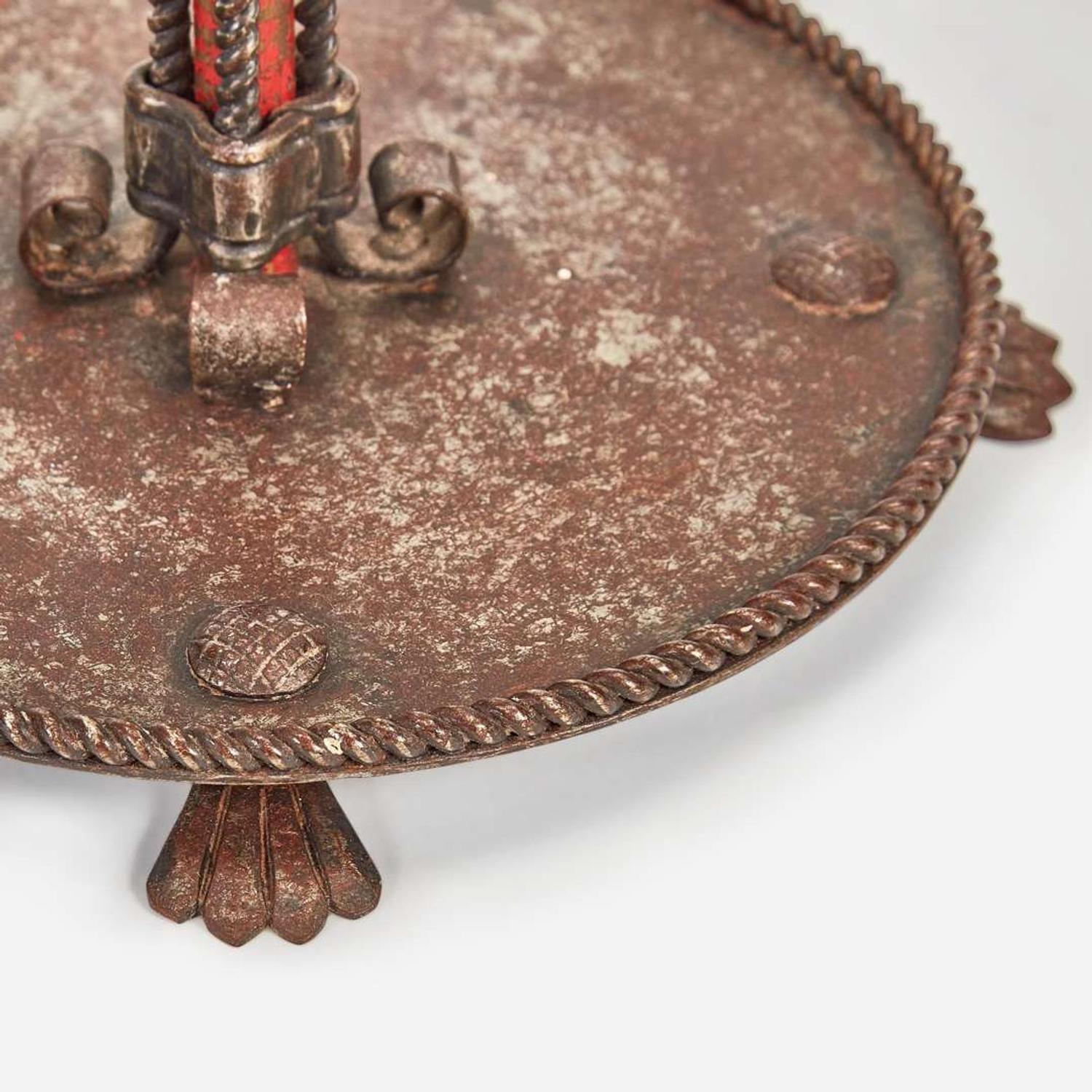Samuel Yellin A Diminutive Table Lamp, circa 1930