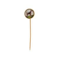 ESSEX CRYSTAL DOG STICK PIN