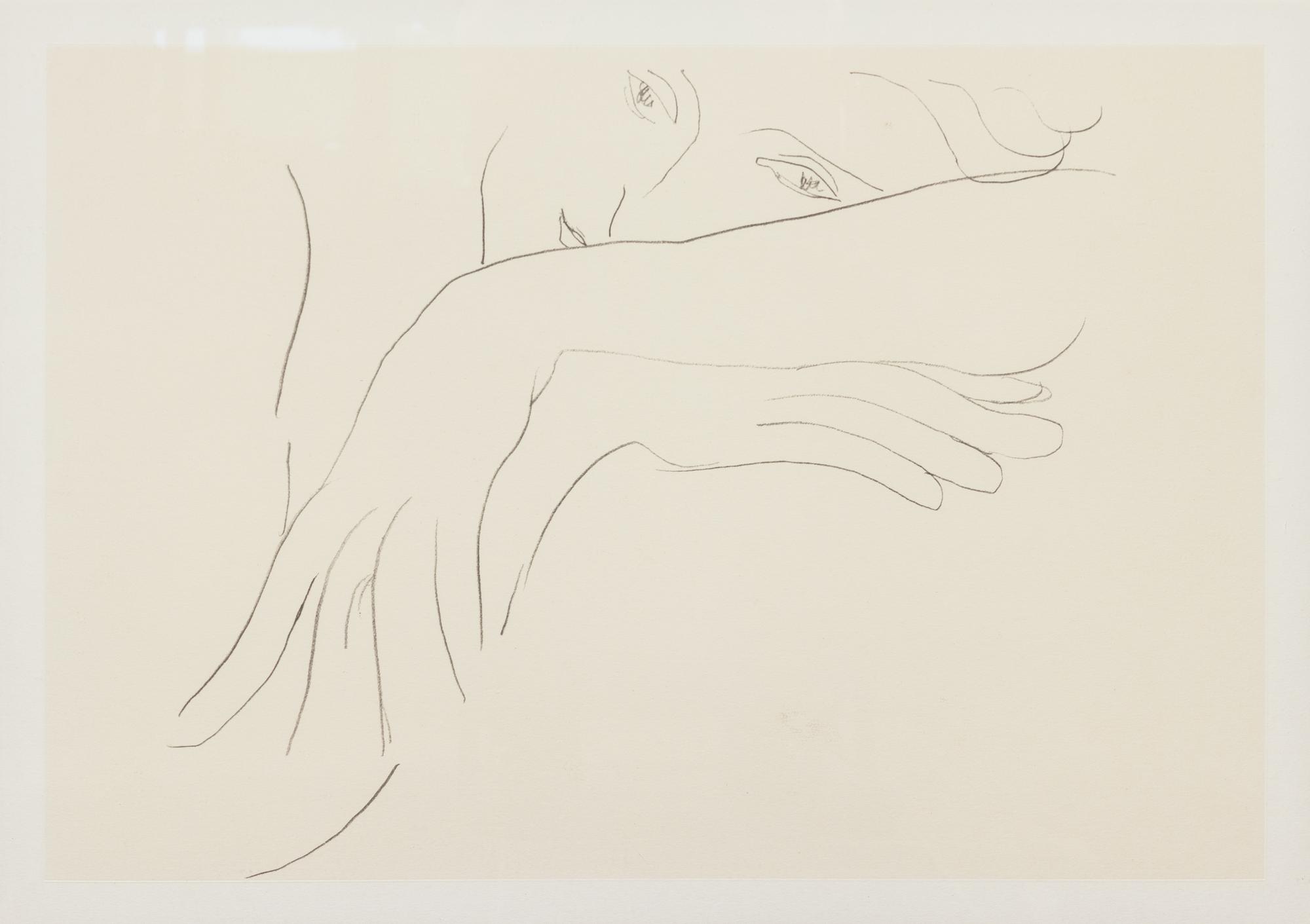 A Pair of Gilt Framed Black and White Prints After Matisse Frame size 32 1/2 x 41 inches. — 20TH CENTURY