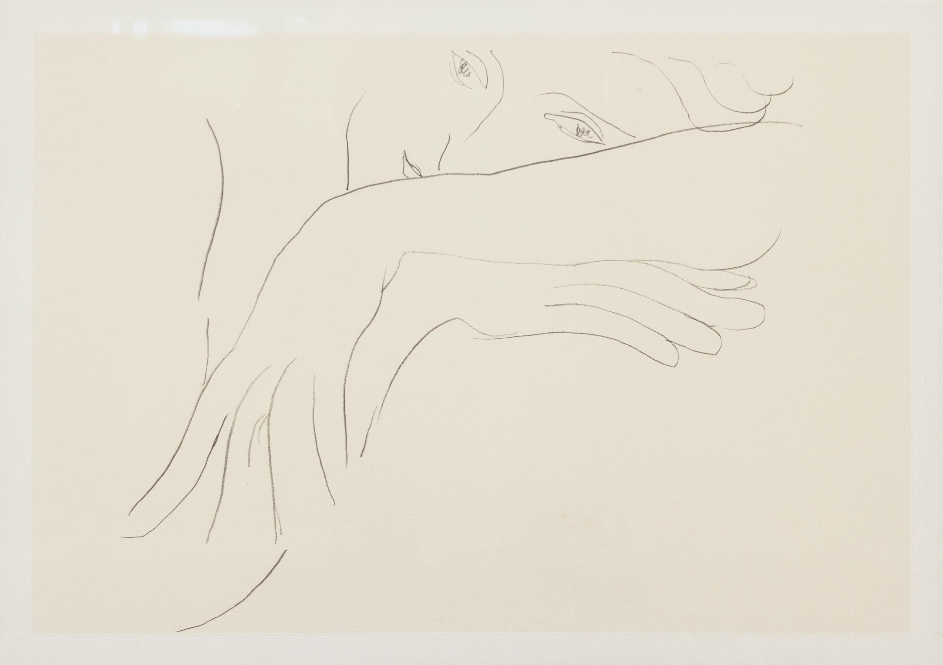 A Pair of Gilt Framed Black and White Prints After Matisse Frame size 32 1/2 x 41 inches. — 20TH CENTURY