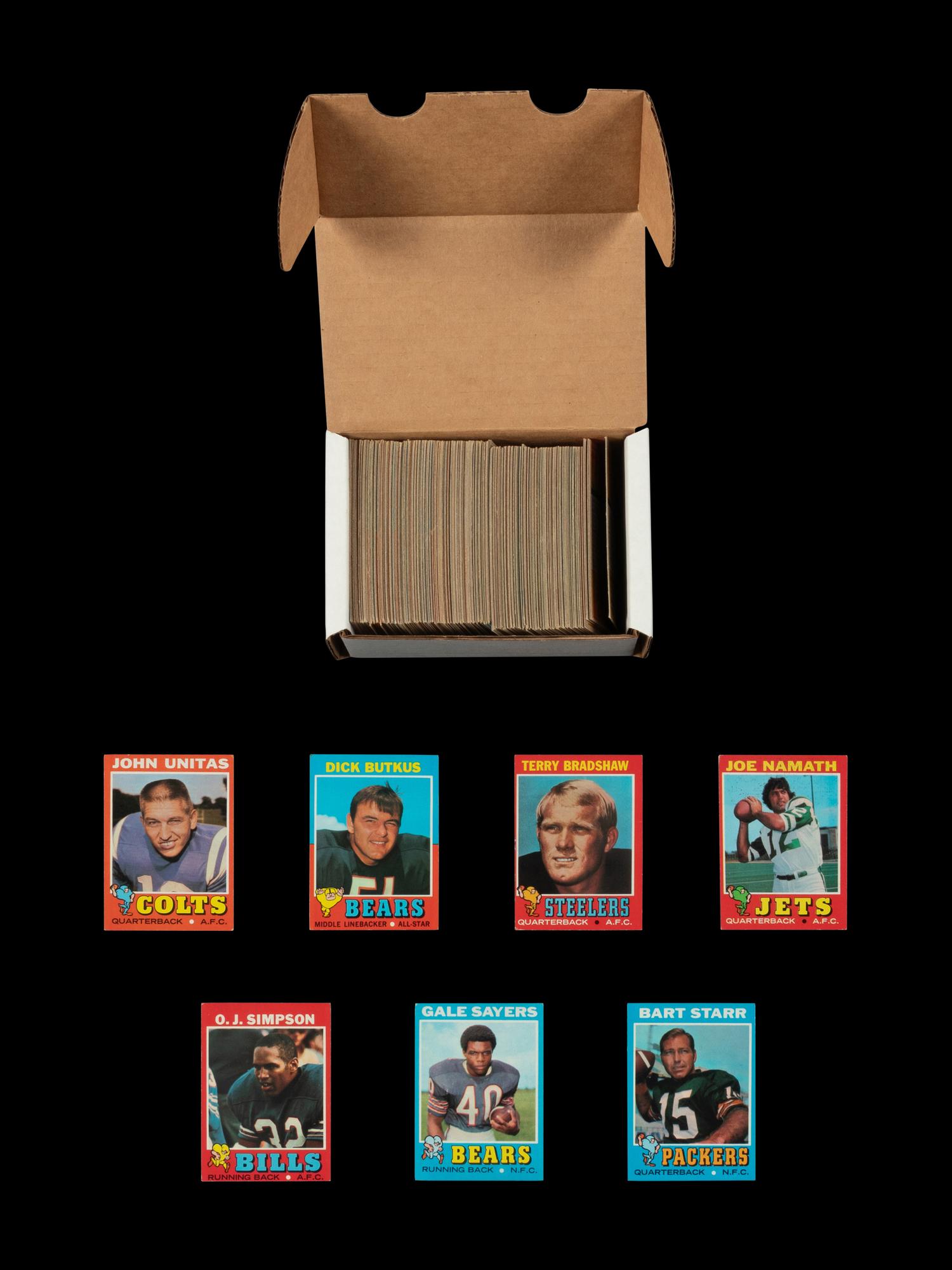 A Near Set of 1971 Topps Football Cards (261/263)