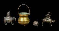 Four Japanese Incense Burners
