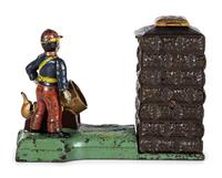 A J. and E. Stevens 'Artillery' Cast Iron Mechanical Bank