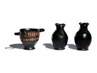 Three Apulian Xenon-Ware Miniature Vessels
