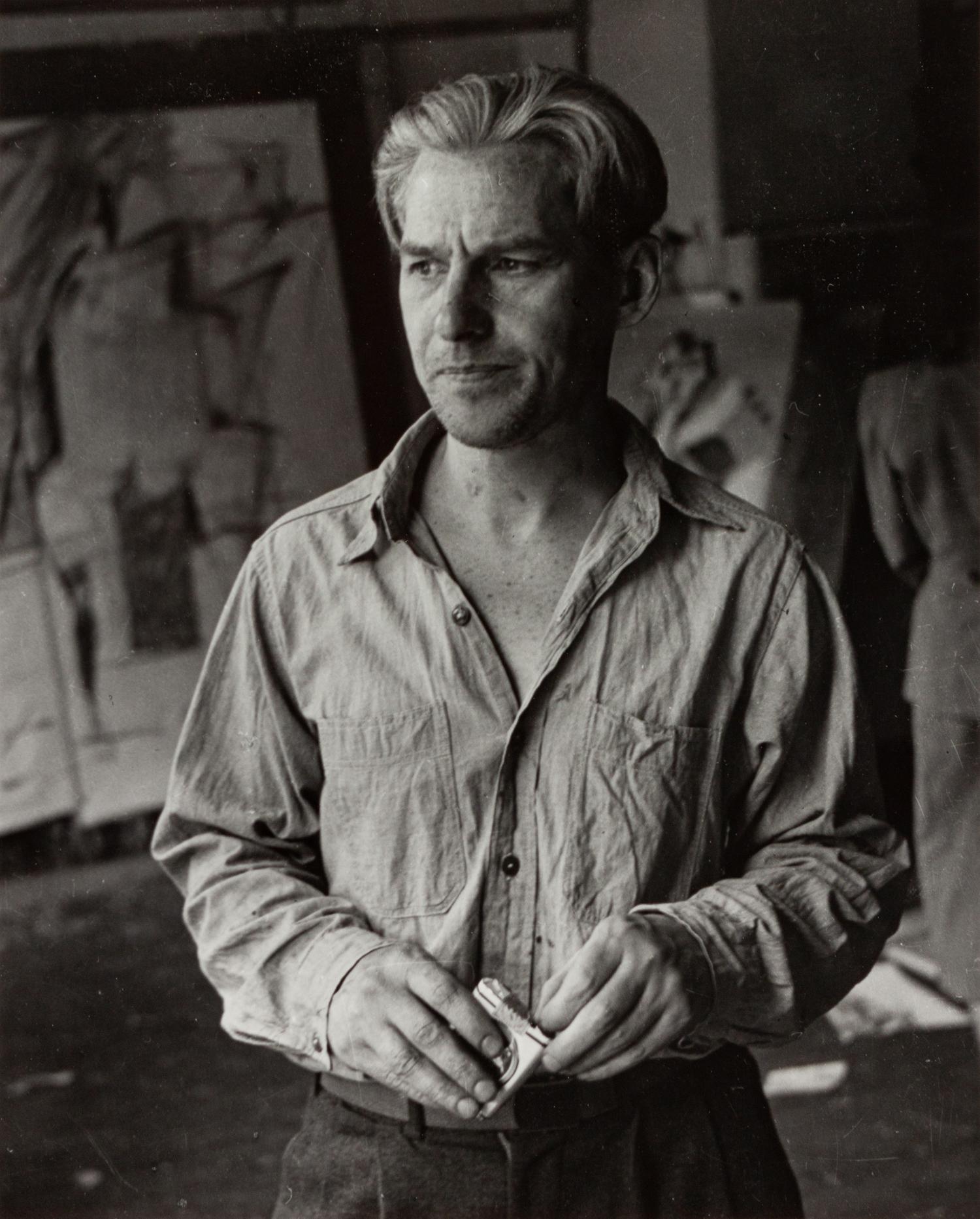 A group of three prints ( Willem de Kooning , 1950; Broadway and Fifth Avenue , 1950; Flat Iron Building, Summer , 1947)