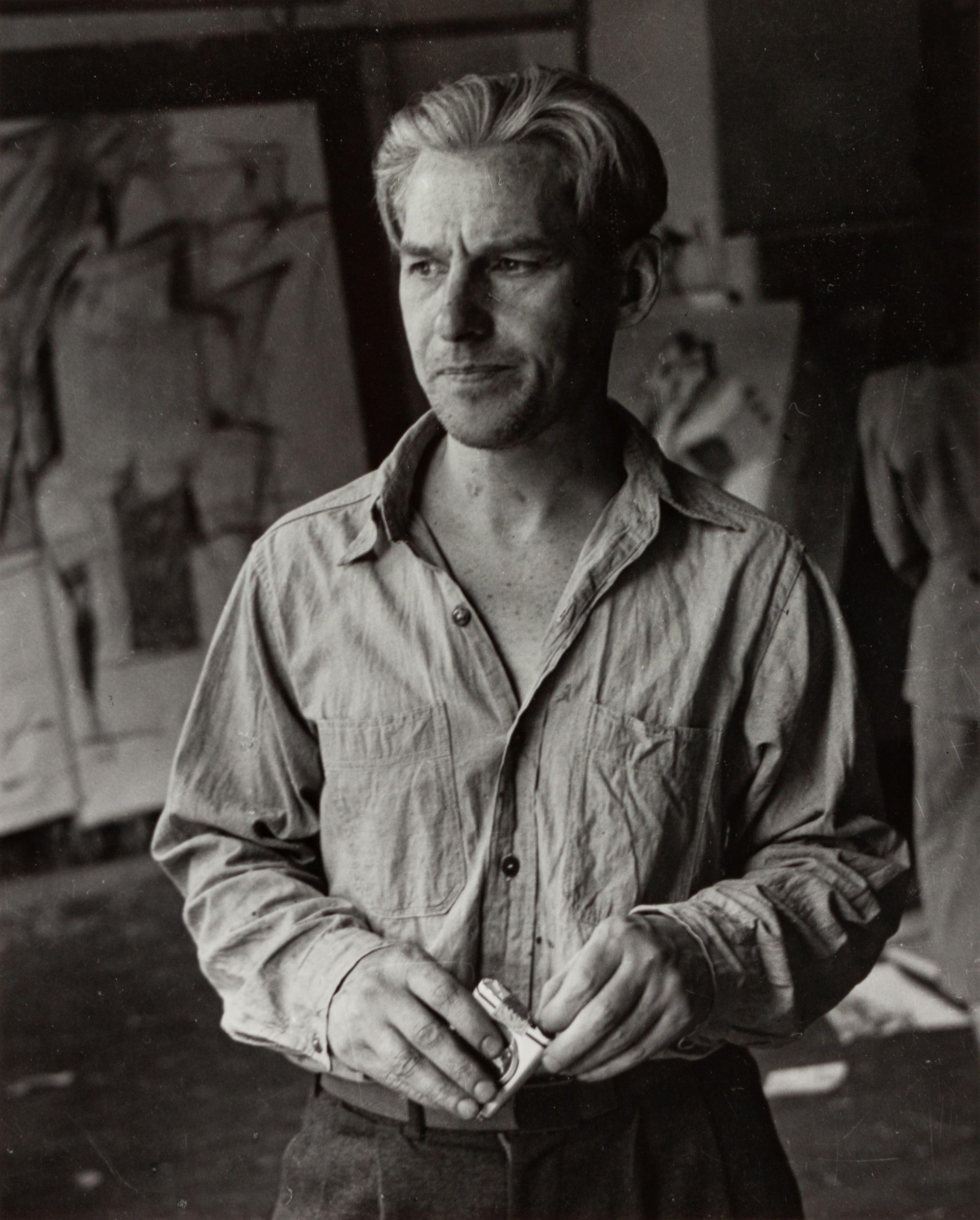 A group of three prints ( Willem de Kooning , 1950; Broadway and Fifth Avenue , 1950; Flat Iron Building, Summer , 1947)