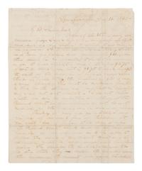 LINCOLN, Abraham (1809-1865). Autograph letter signed ("A. Lincoln") to Garland B. Shelody [sic Shelledy], Springfield, 16 February 1842.