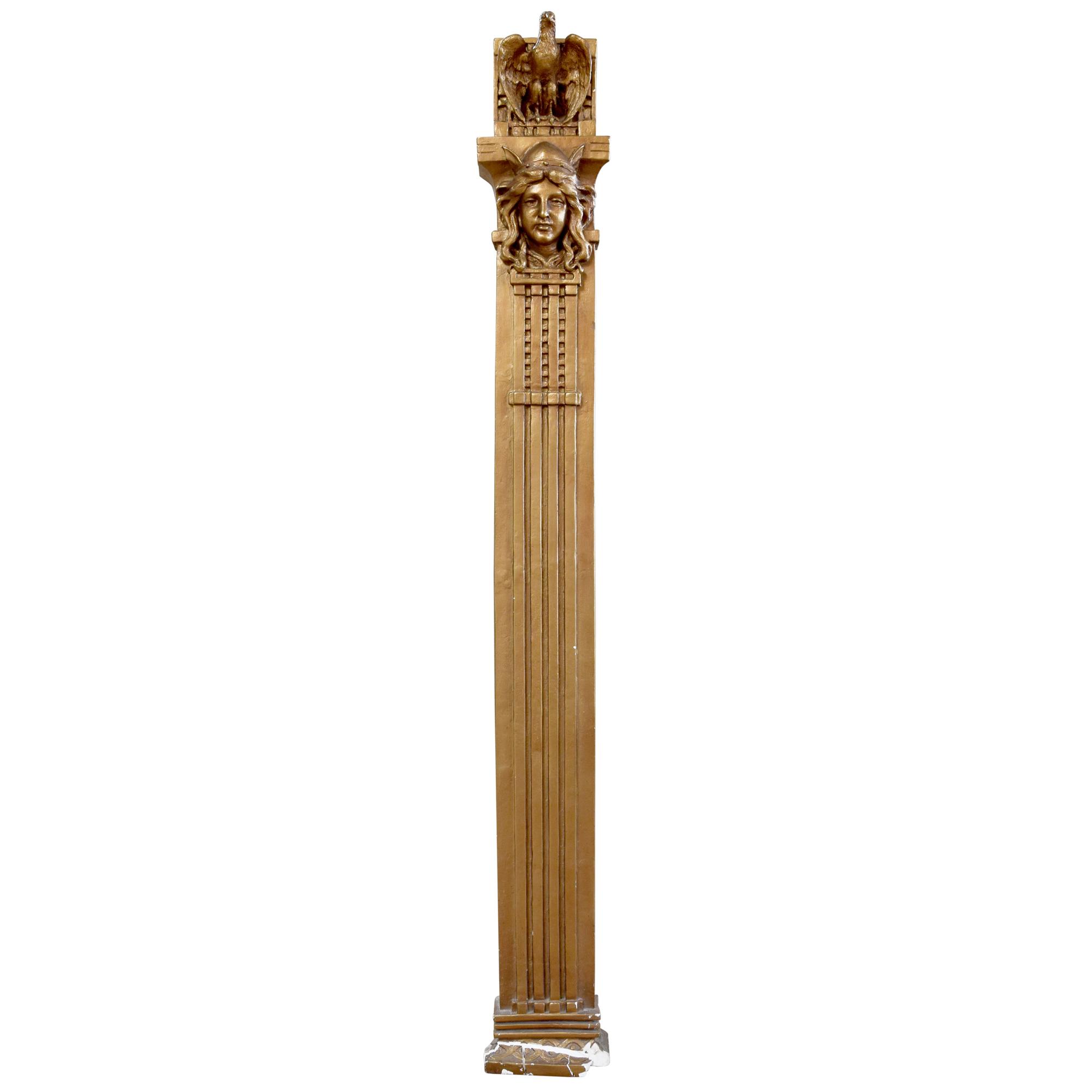 A Composition Column 10.25" W x 7" D x 83" H — United States, Circa 1931