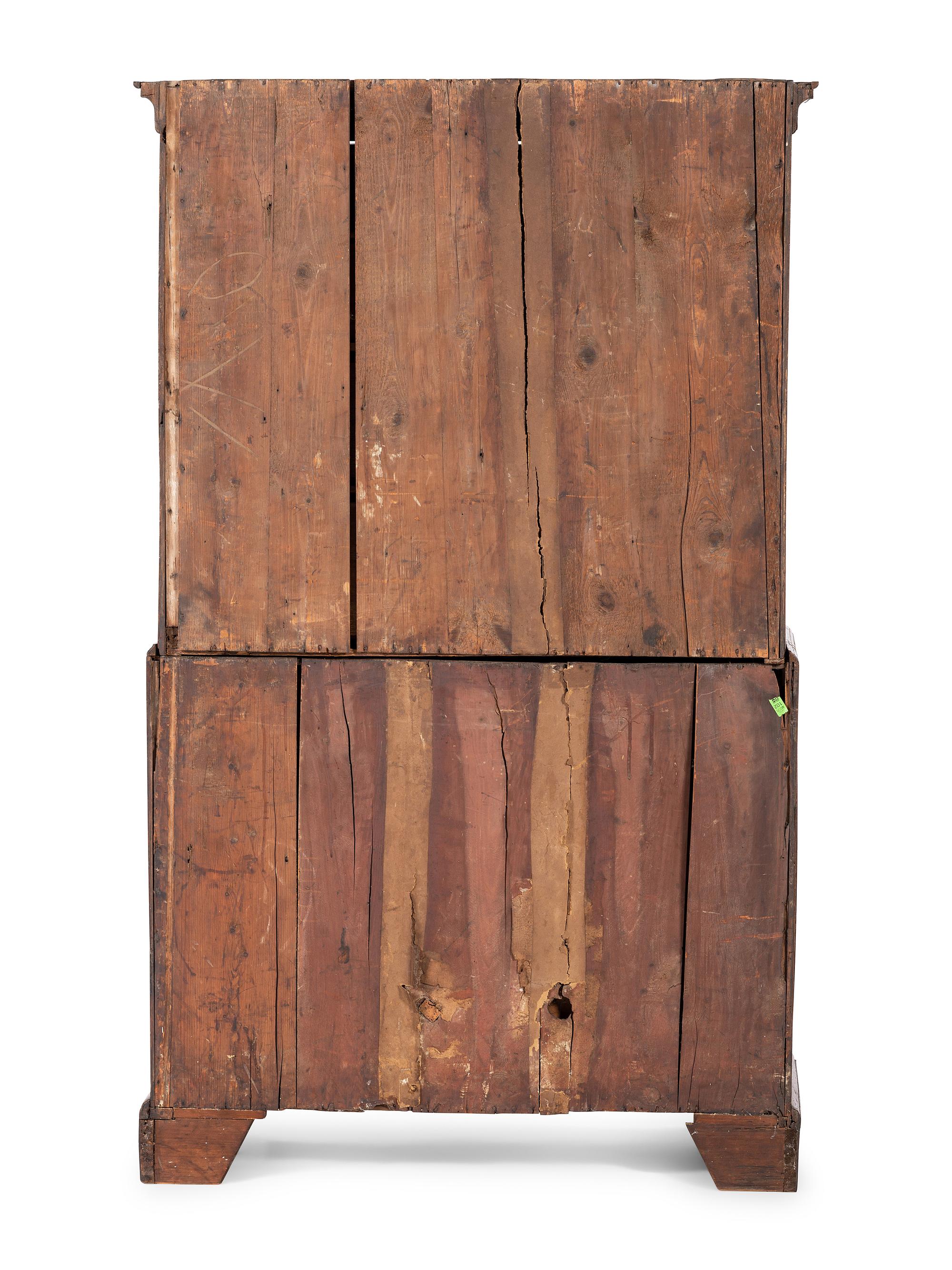 A George I Walnut Chest on Chest