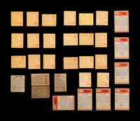 A Group of 31 Bowman and Leaf Post War Football Cards (Including Sid Luckman, Bob Waterfield and Clyde Bulldog Turner),