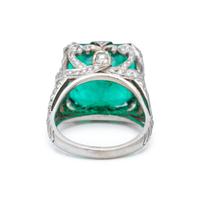 EMERALD AND DIAMOND RING