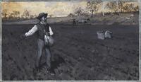 Henry Francois Farny (American, 1847-1916) — Man in Field