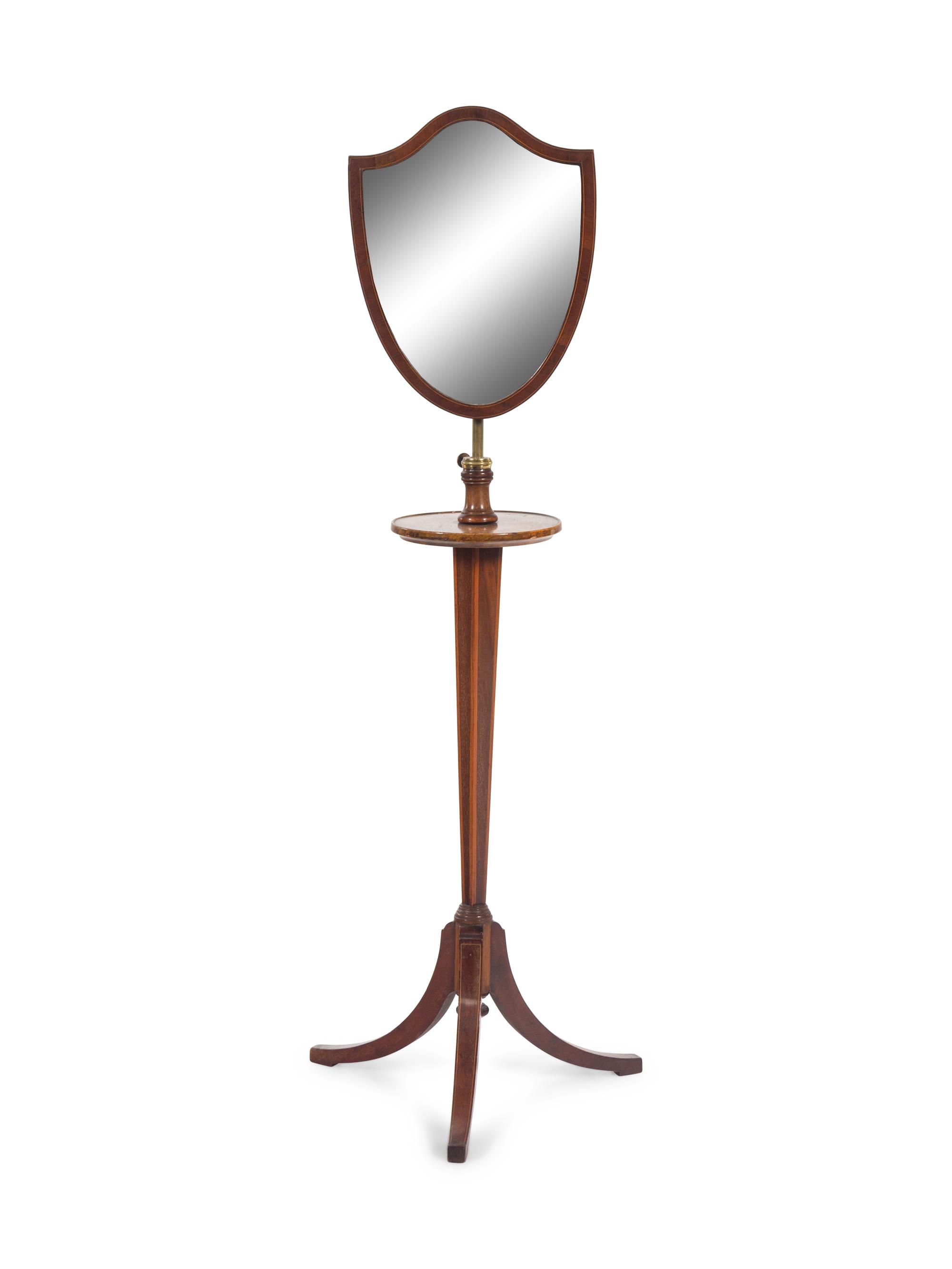 An English Mahogany Shaving Mirror