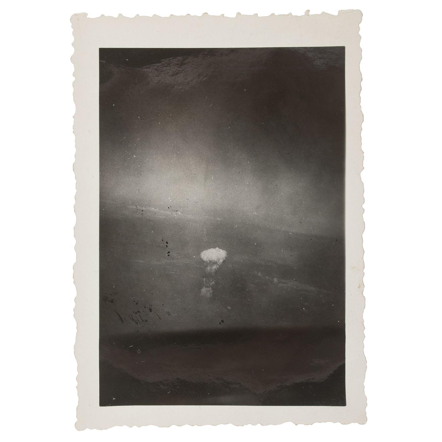 WWII Archive of Russell E. Gackenbach, Navigator of Necessary Evil , Incl. Camera and Photograph of the Bombing of Hiroshima