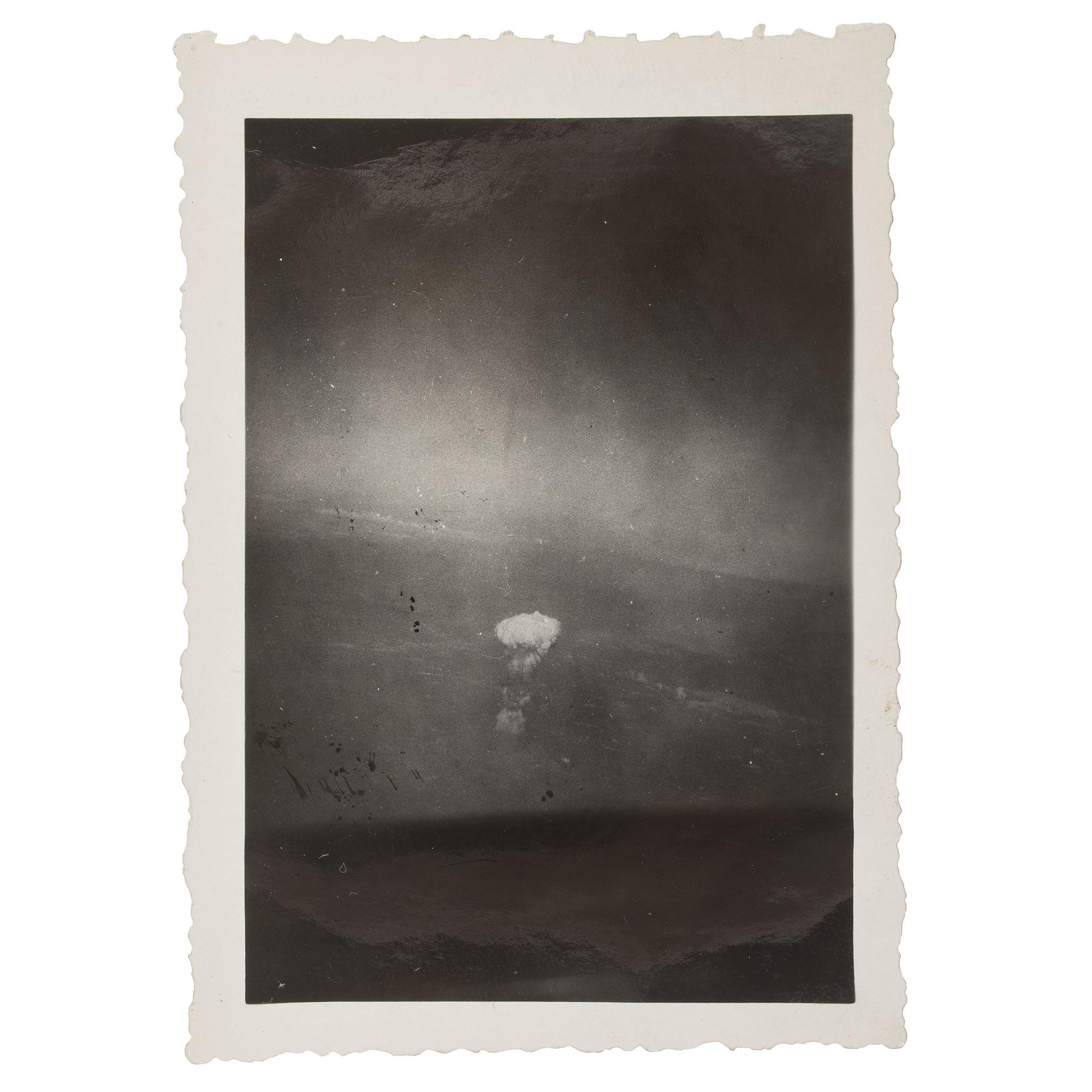 WWII Archive of Russell E. Gackenbach, Navigator of Necessary Evil , Incl. Camera and Photograph of the Bombing of Hiroshima