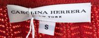 A Carolina Herrera Brown and Orange Skirt Ensemble, Skirt size 8, sweater size S.