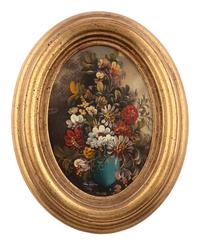 Floral Still Life (pair of works)