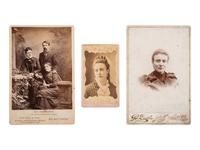 [EARLY PHOTOGRAHY]. 3 images of Miss Kate M. Boggs, first Lutheran foreign female missionary.