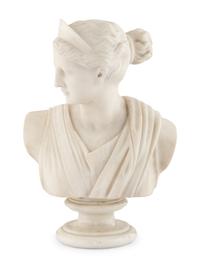 An Italian Marble Bust of Diana of Versailles