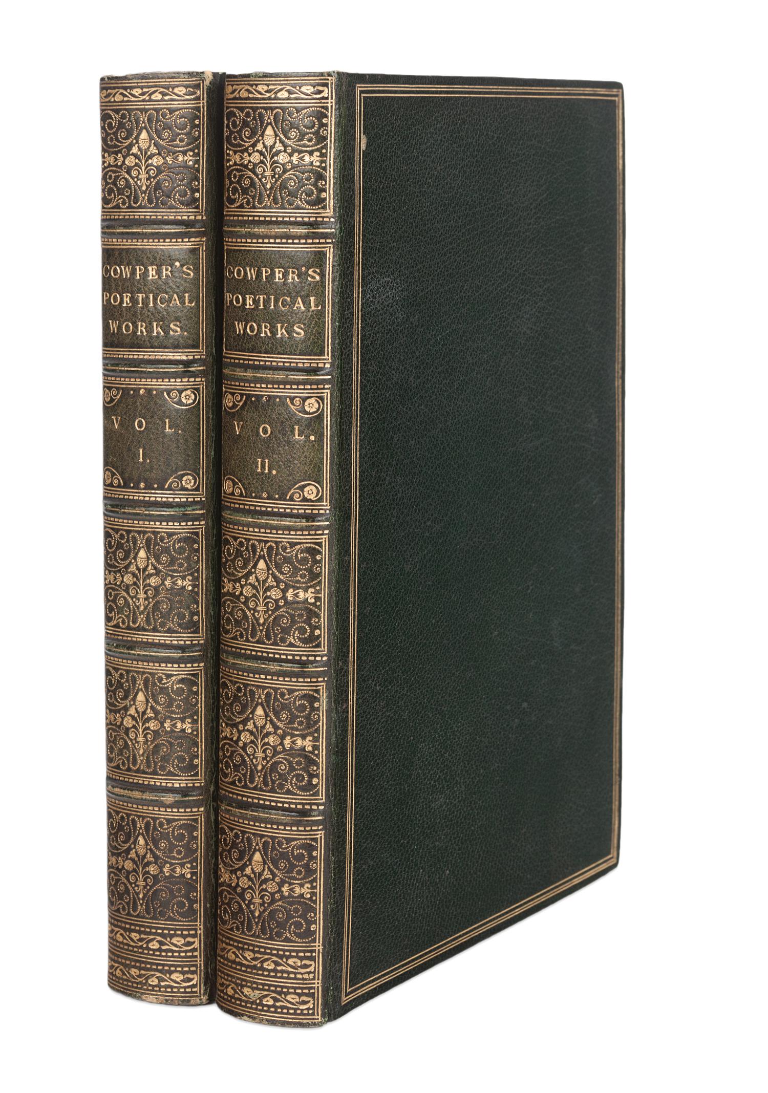 [JOHN WRIGHT BINDING]. COWPER, William (1731-1800). Poetical Works . London: William Pickering, 1853.