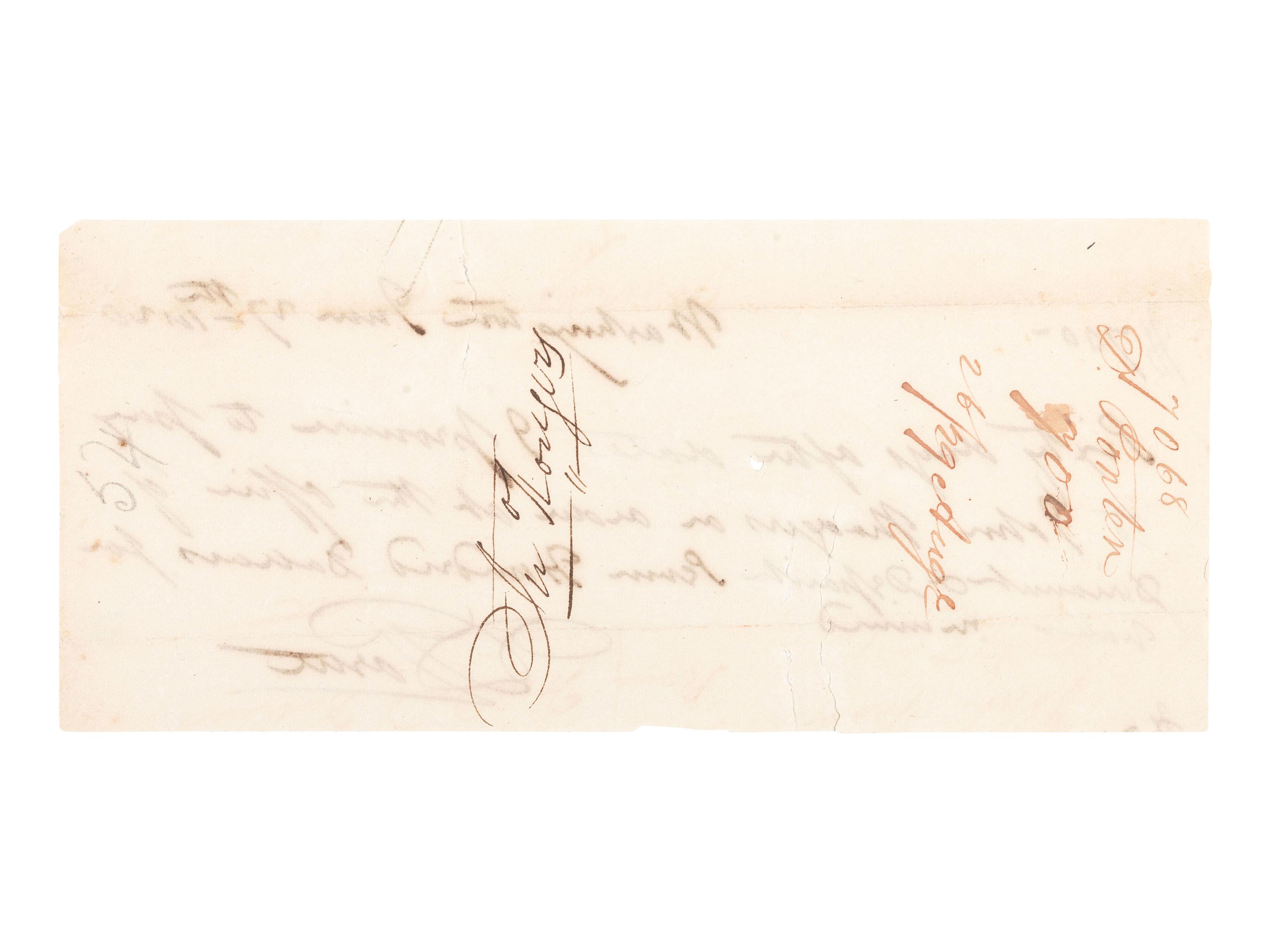 [WAR OF 1812]. Autographs associated with the War of 1812, including Commodore David PORTER (1780-1843).
