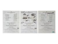A Group of Three Chrysler All-Star Golf Shootout Signed Autograph Invitations Including Multiple Chicago Hall of Famers (Beckett Authentication Services BAS Certified),