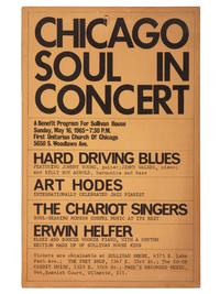 [MUSIC-JAZZ]. Chicago Soul in Concert poster. [ With: ] Duke Ellington signed photograph.