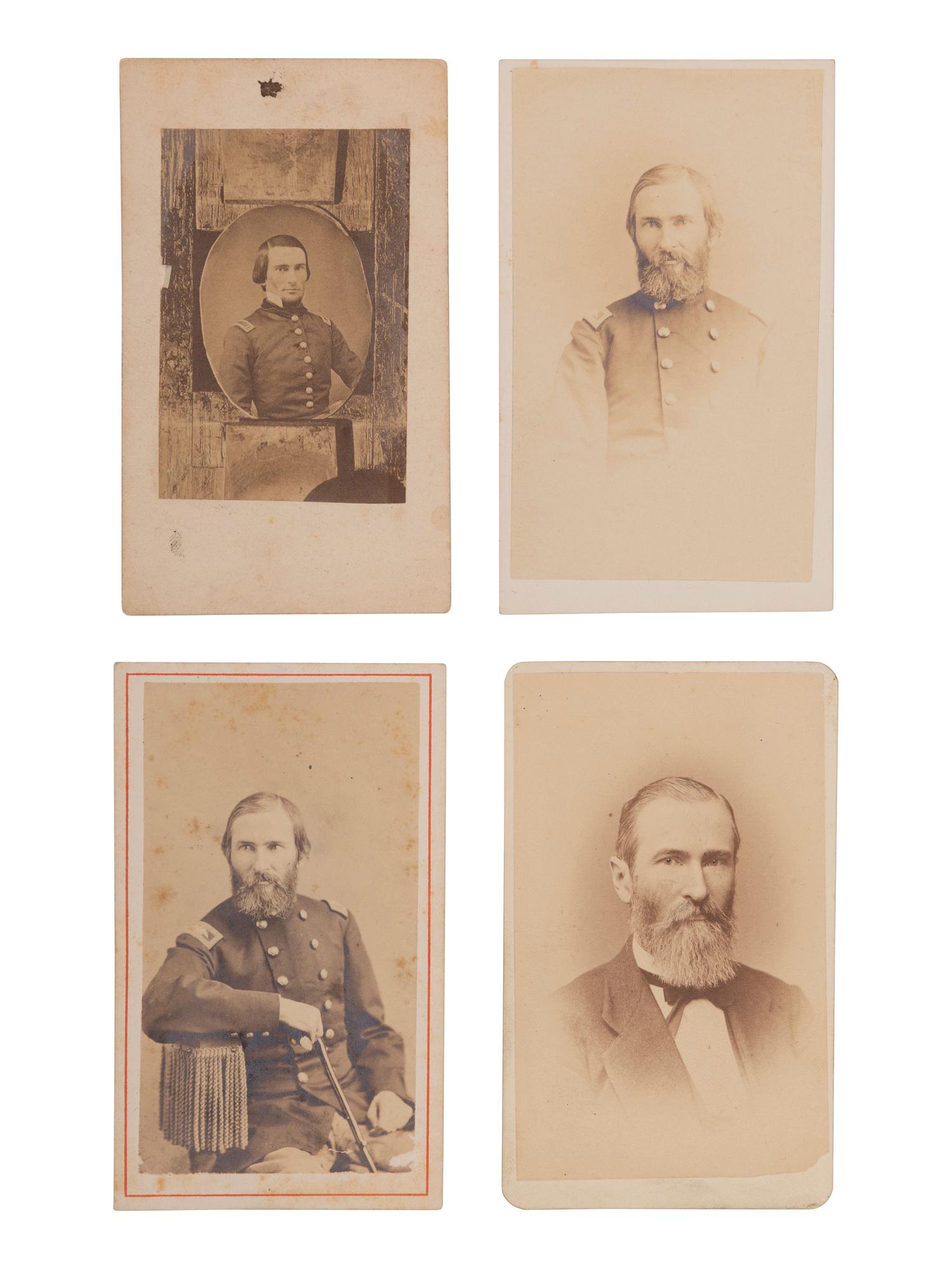 [WESTERN AMERICANA -- CIVIL WAR -- LINCOLN]. Papers of Captain Joseph Claypoole Clark, 4th US Light Artillery, Battery E, WIA Antietam, including frontier and Civil War correspondence, photography, and appointment signed by Lincoln as President.