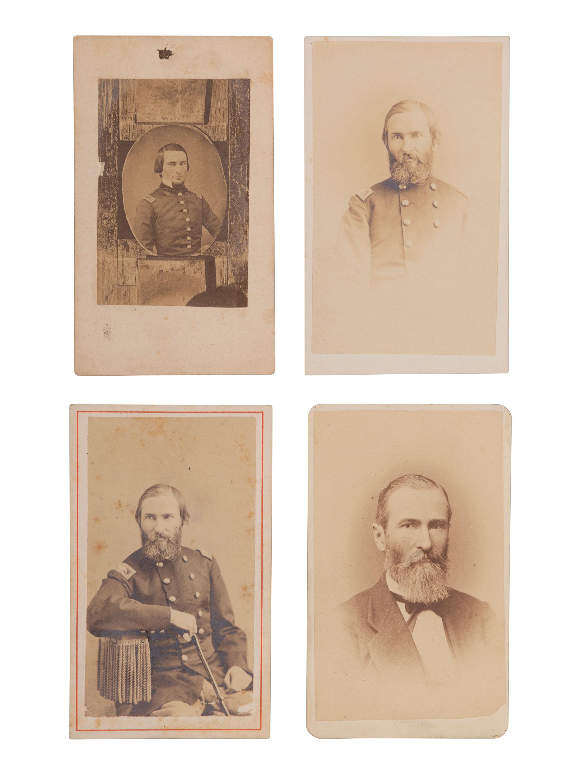 [WESTERN AMERICANA -- CIVIL WAR -- LINCOLN]. Papers of Captain Joseph Claypoole Clark, 4th US Light Artillery, Battery E, WIA Antietam, including frontier and Civil War correspondence, photography, and appointment signed by Lincoln as President.