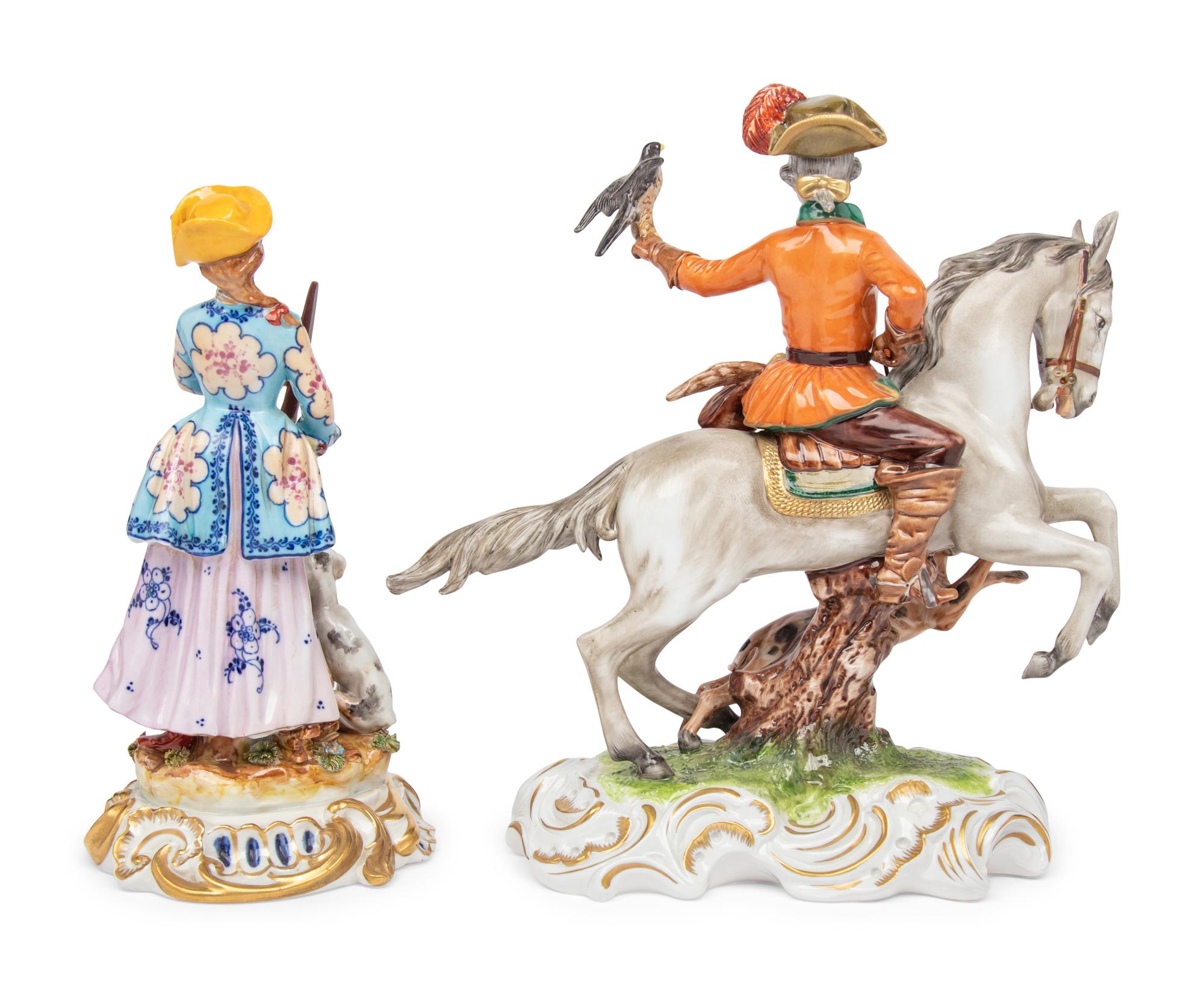 Two Porcelain Figural Groups