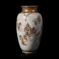 A Large and Finely Decorated Japanese Enameled Porcelain Vase, Meiji Period