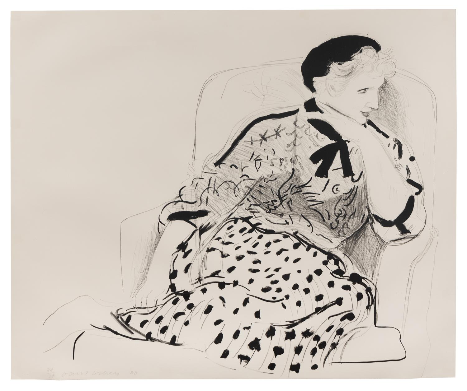 Celia in an Armchair , 1980