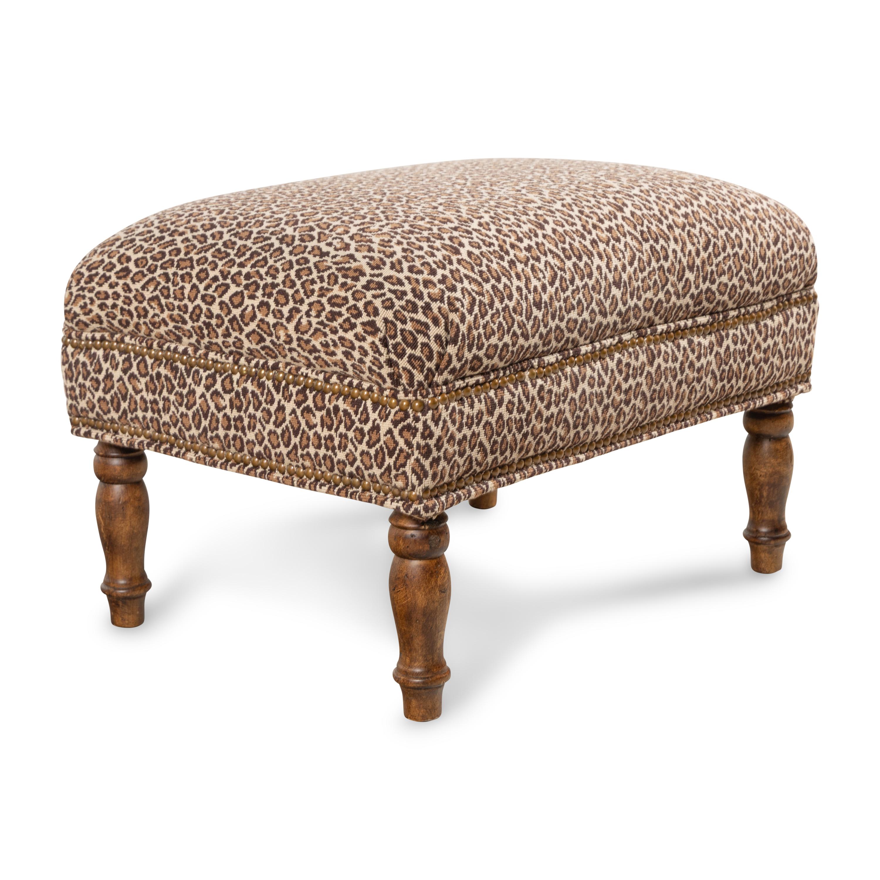 A Custom Upholstered Foot Stool