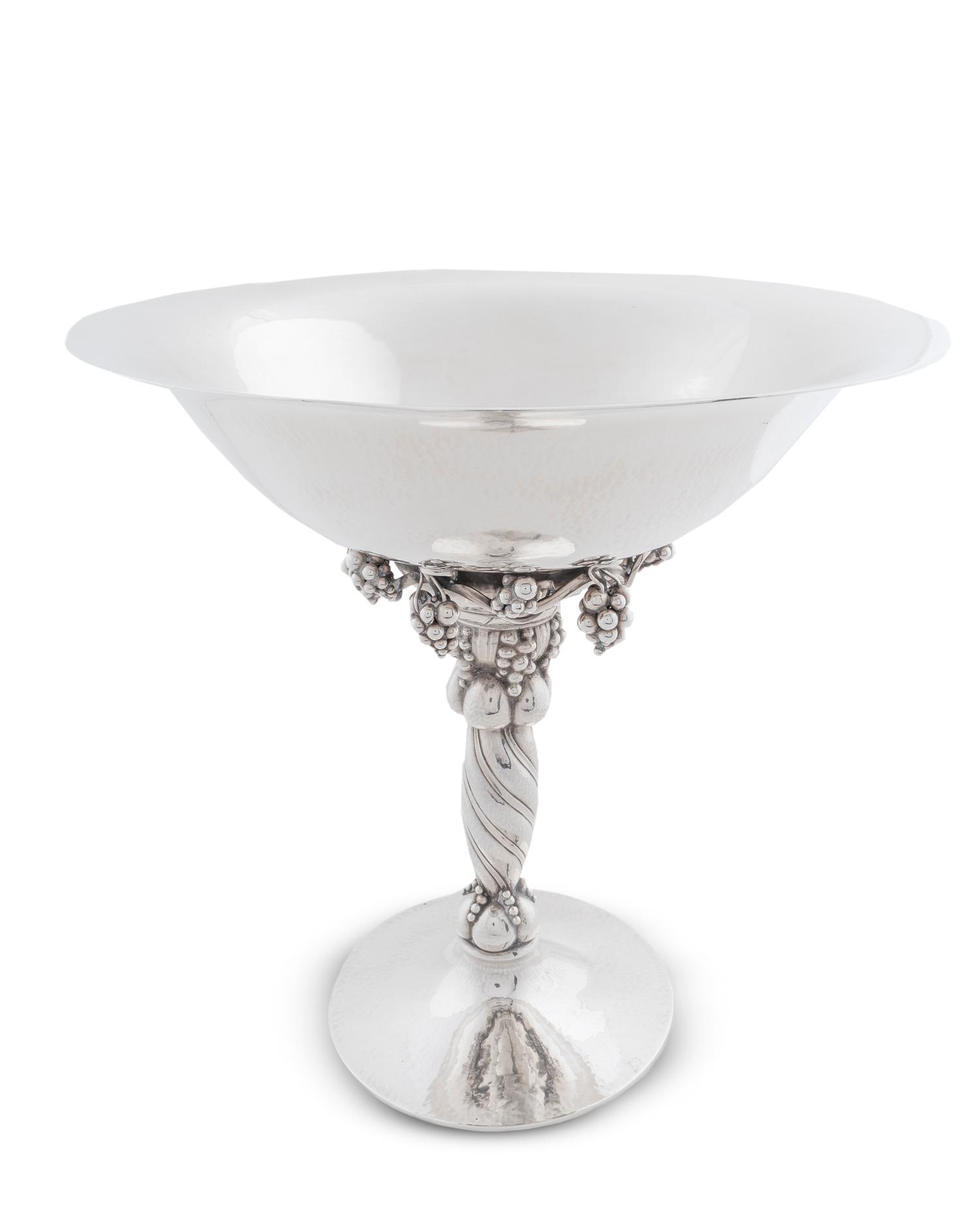 A Georg Jensen Large Silver Compote — FIRST HALF 20TH CENTURY