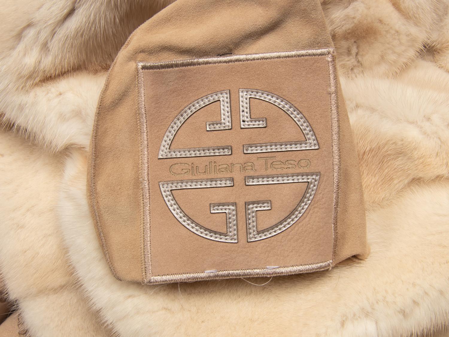 Giuliana Teso White Mink Jacket
