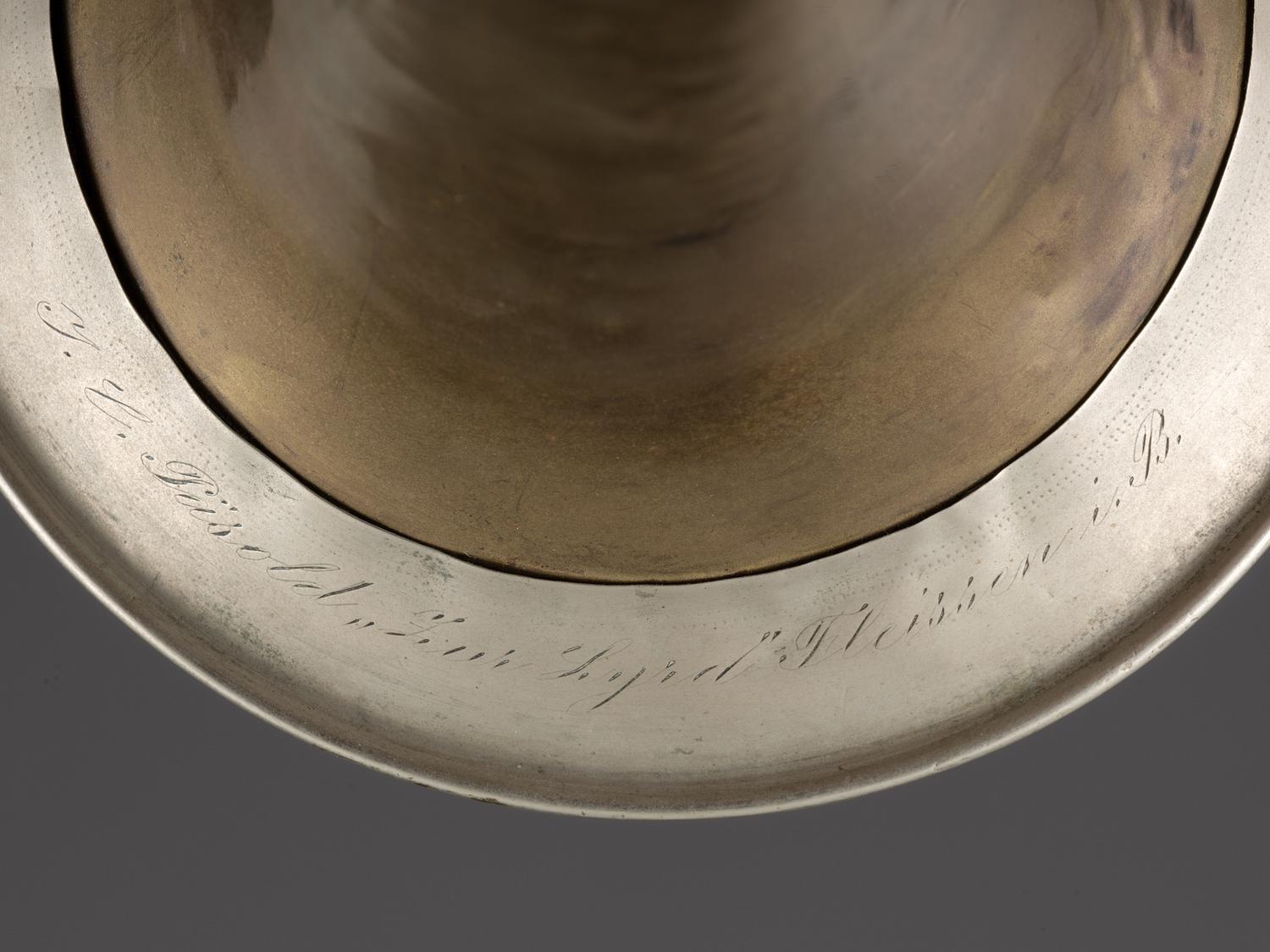 [CIVIL WAR]. Rotary valve trumpet or cornet.