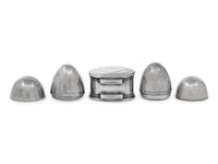 Three Georgian Silver Nutmeg Graters
