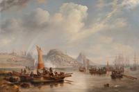 Mr. John Selby, as Lord of the Manor, Perambulating the Boundaries of Holy Island, Northumberland, 22 October 1839
