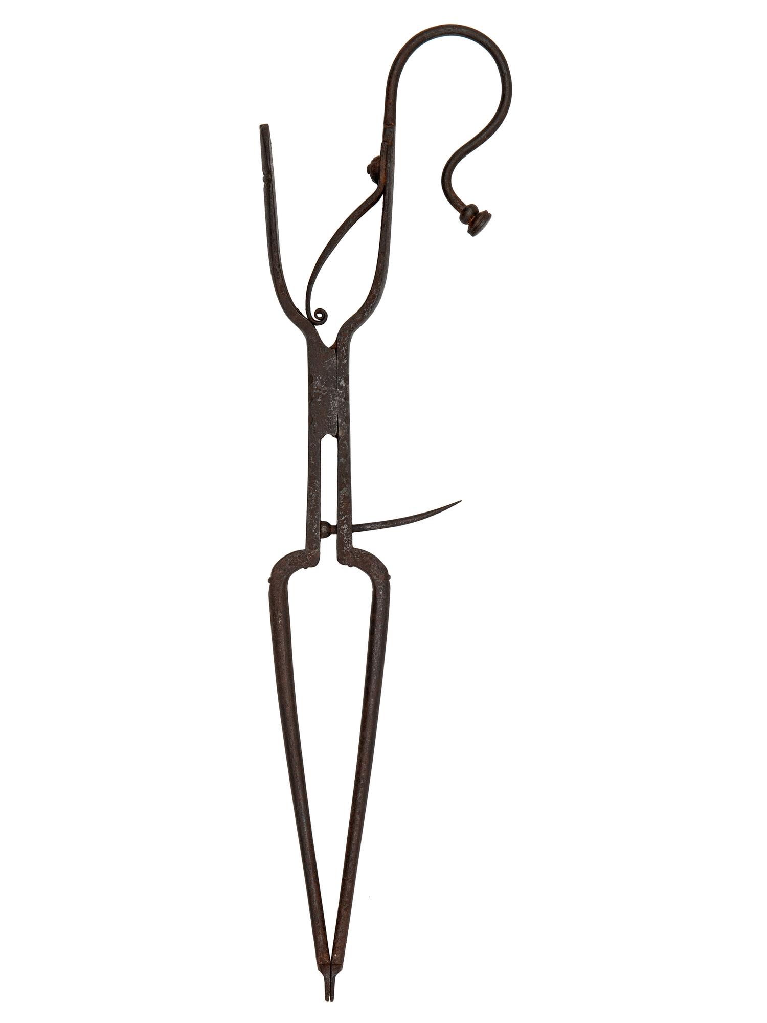 A Pair of Forged Iron Pipe Tongs