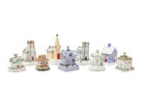 A Collection of Staffordshire Pottery Incense Burners and Cottage Ornaments — Circa 1830