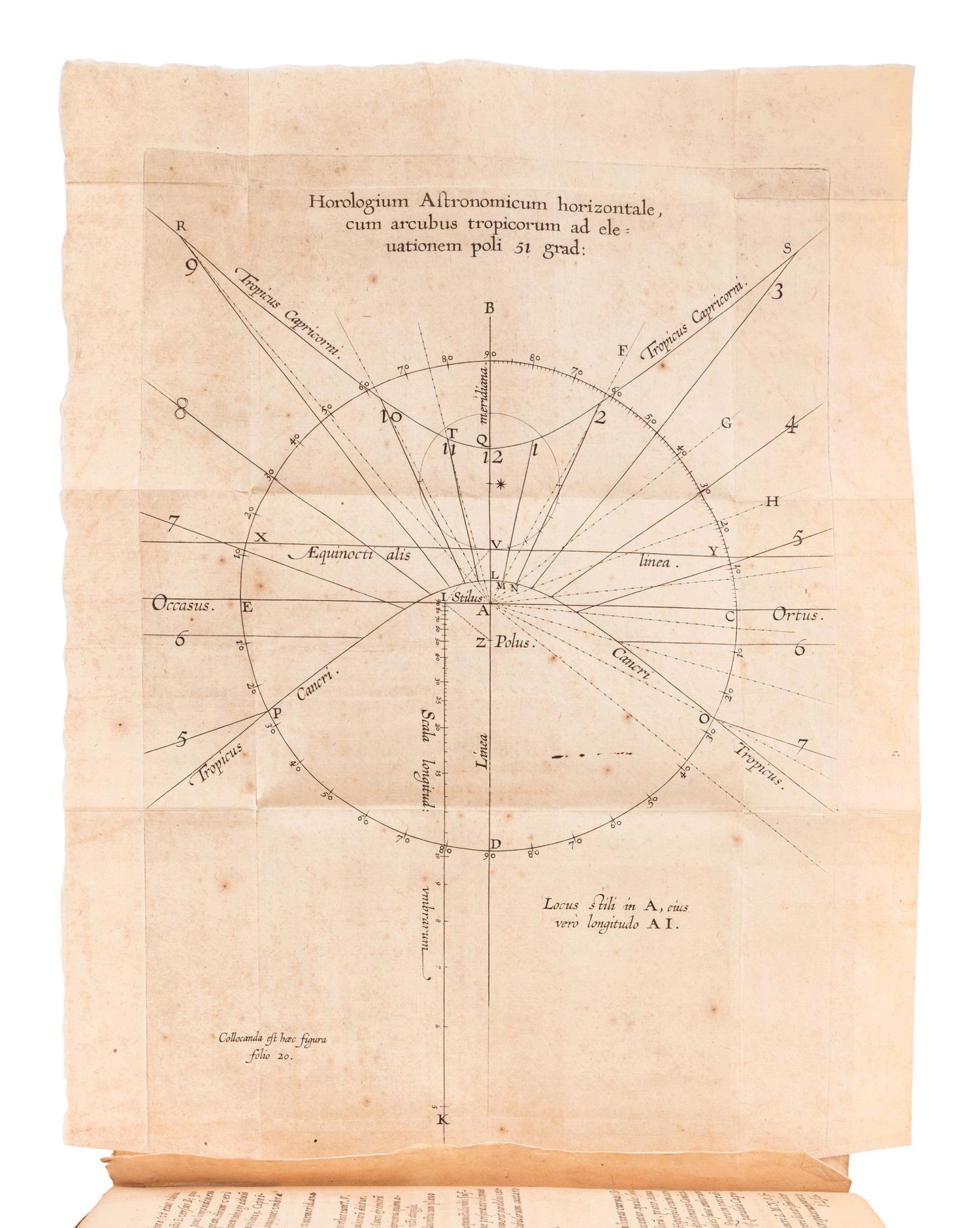 SAMINIATI, Federico (fl. 1599). Tabulae astronomicae: quibus facile omnia capita, quae ad usum sphaerae primi mobilis praecipiuntur, confici possint... Fundamentum, apodixis... Methodus... quibus astronomiae studiosus, suo marte, per triangula plana & sphaerica omnes tabulas primi motus condere possit . Antwerp: Martinus Nutius, 1599.