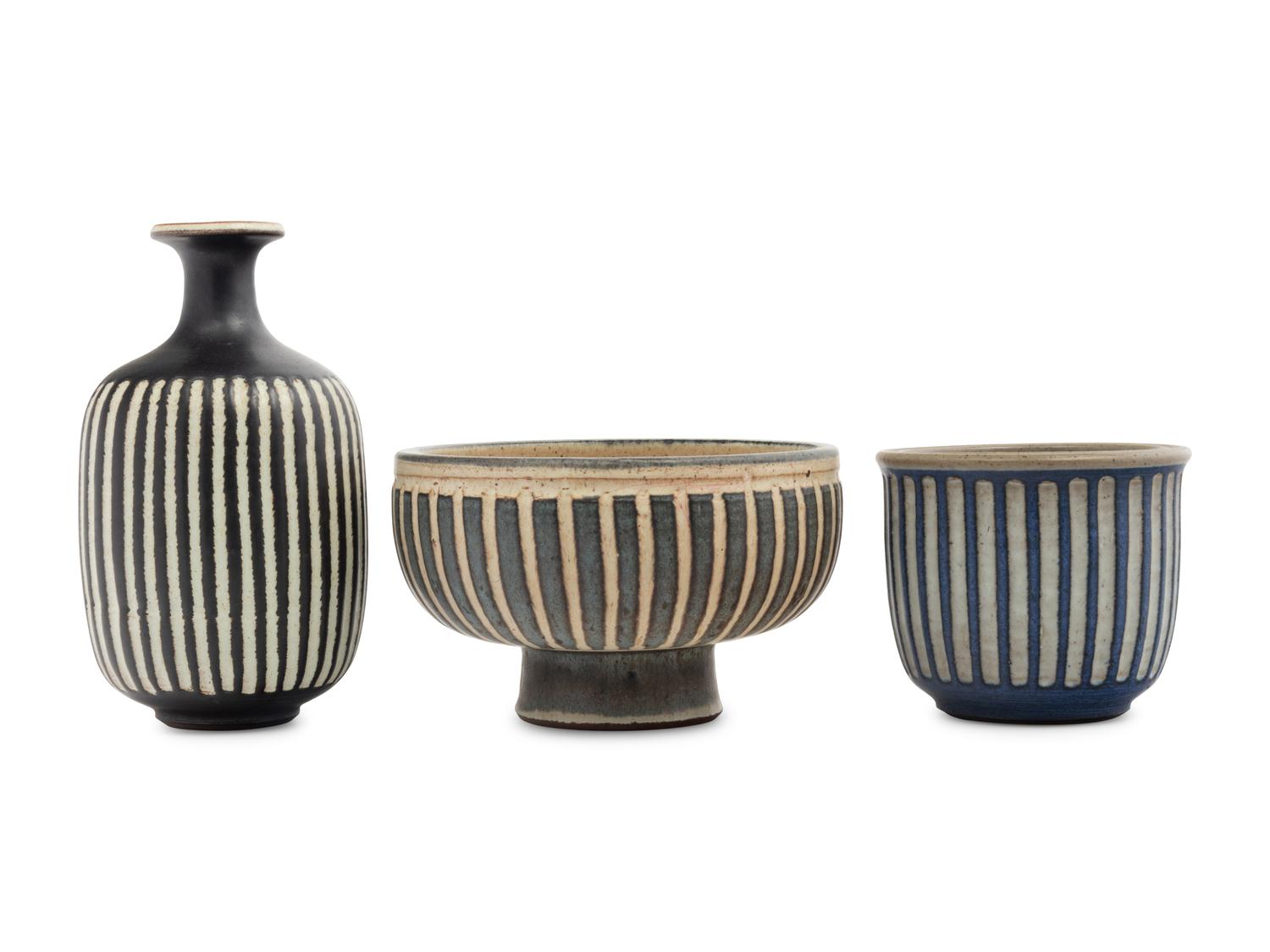 Group of Three Vessels