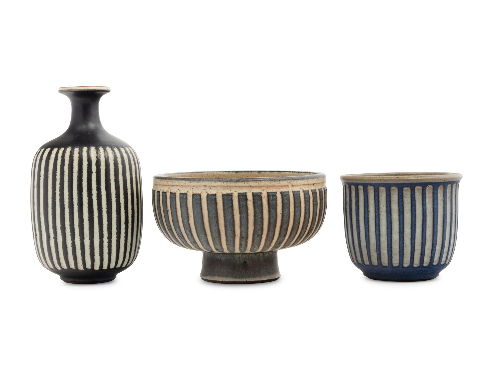 Group of Three Vessels
