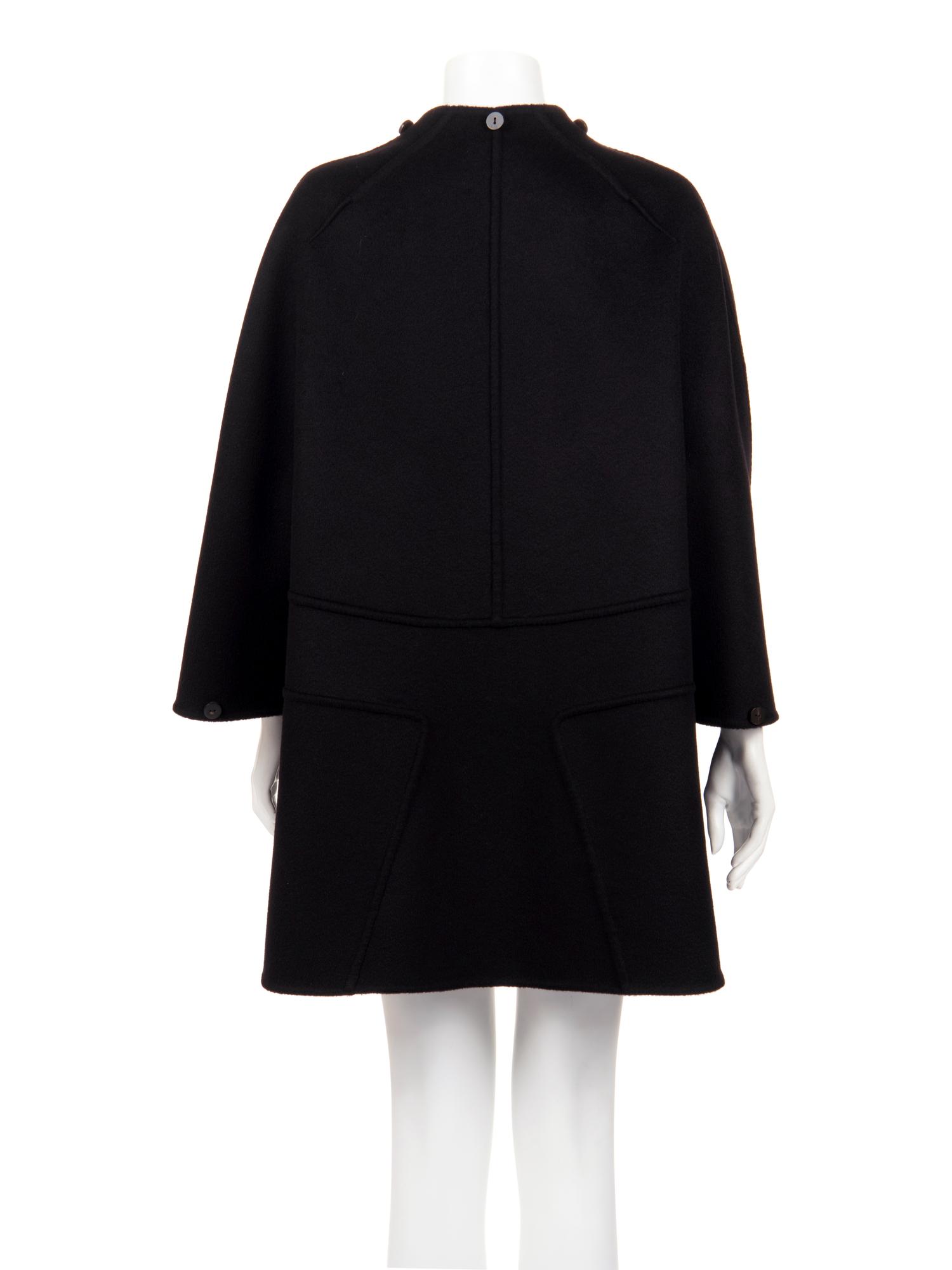 Ralph Rucci Cashmere Coat with Button Details